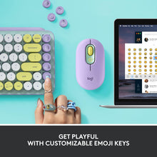 Logitech Pop Keys Mechanical Wireless Keyboard With Customizable Emoji Keys, Durable Compact Design, Bluetooth Or Usb Connectivity, Multi Device, Os Compatible, Arabic Keyboard Daydream, Mint
