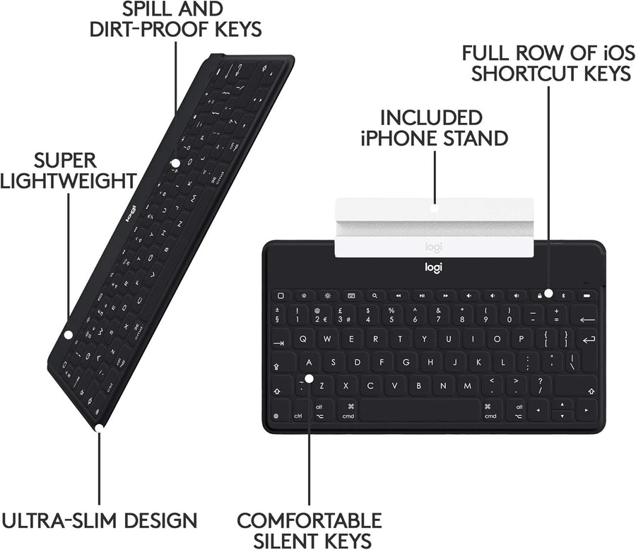 Logitech Keys-To-Go Wireless Bluetooth Keyboard For iPhone