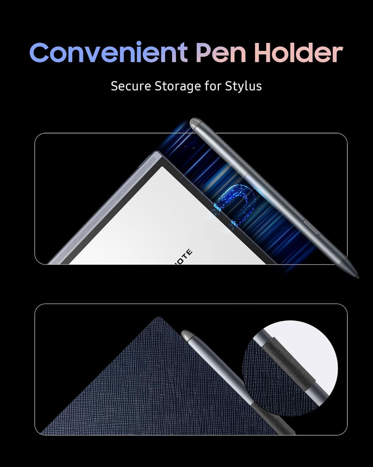 Premium PU Leather Protective Case for iFLYTEK AINOTE Air2 8.2" E-Ink Tablet, Slim & Lightweight Folio Cover, Durable, Water & Dustproof