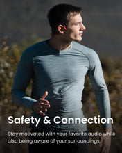 SHOKZ OpenRun Wireless Bone Conduction Headphones, Open-Ear Bluetooth Earphones with Mic, Waterproof Sports Headset with 8H Playtime for Running Workout (Solar Red)