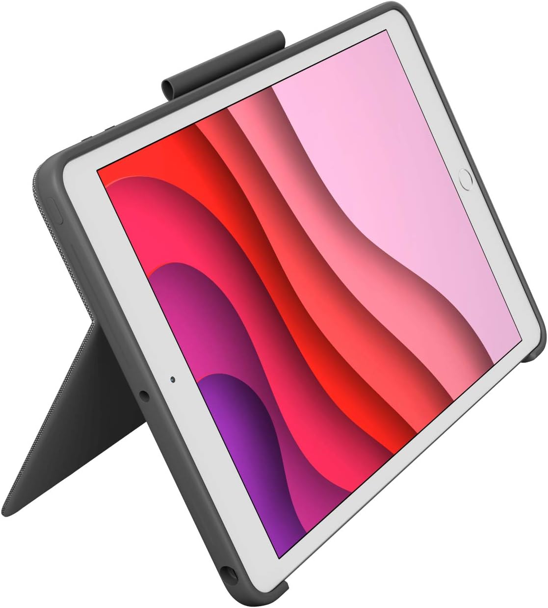 Logitech Combo Touch for iPad (7th, 8th & 9th Gen : A2197/A2200/A2198/A2270/A2428/A2429/A2430), Keyboard Case with Trackpad, Wireless Detachable Keyboard, Soft Slim Cover, Adjustable Stand, QWERTY UK