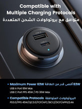 UGREEN Car Charger 63W for Samsung S25 Ultra, Car Battery Charger Type C Fast Charging, Samsung Super Fast 45W PPS Dual USB Phone Adapter, for Galaxy S25/S24/S23 Ultra, iPhone 16/15 Series, Macbook