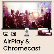 BenQ GV31 Smart Projector 1080p Full HD LED| Rotatable Ceiling Projection | 16W 270° Bass Speaker | Android TV with Netflix | Chromecast, AirPlay | 100