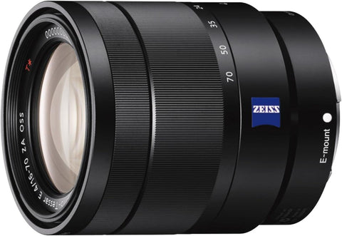Sony Sel1670Z.Ae Mount Aps C Vario T 16 70 mm F4.0 Zeiss Zoom Lens Black