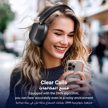 UGREEN HiTune Max5C Headphones Wireless, 75H Playtime, Adaptive Noise Cancelling, Hi-Res Sound Bluetooth 5.4 Over-ear Headsets, Custom EQ Multiple Connection via App, Foldable Retractable Earphones