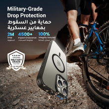 UGREEN iPhone 16 Pro Case MagSafe (MagU), No Yellowing with iCrystal Tech, Black Frame & Matte Back Cover, MIL-Grade Protection, Camera Protective Clear Slim for iPhone 16 Pro 6.3 inch Accessories