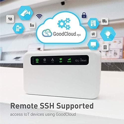 GL.iNetGL-XE300 (Puli) 4GLTE Mobile Smart VPN Router | Portable WiFi Wireless Travel Hotspot, Router, Access Point, Extender, WDS Mode, OpenWrt, 5000mAh Battery,OpenVPN Client (EC25-E)