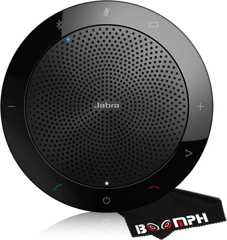 Boomph Jabra Speak 510 UC - Portable USB & Bluetooth Conference Speakerphone | Crystal Clear Sound for Meetings Anywhere | Zoom & Google Meet Certified | Optimized for Unified Communications