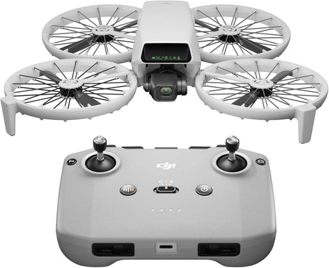 DJI Flip Drone 4K UHD Camera for Adults 3-Axis Gimbal Stabilization, 13km Video Transmission, Palm Takeoff, Auto Return, 31-Min Flight Time MOIAT Certified-UAE Version with Official Warranty Support