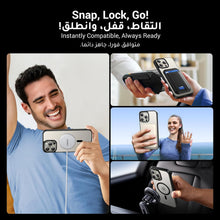 UGREEN iPhone 16 Pro Case MagSafe (MagU), No Yellowing with iCrystal Tech, Black Frame & Matte Back Cover, MIL-Grade Protection, Camera Protective Clear Slim for iPhone 16 Pro 6.3 inch Accessories