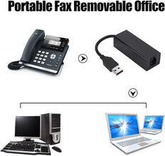 Wendry USB2.0 56K Fax Modem,External Hardware Dial Up V.92 Modem,USB Data Modem,Voice Fax Data Modem/Dongle/Adapter,Computer/Laptop Fax Modem,for Windows 98 SE/ME/2000/XP/Vista/Win 7