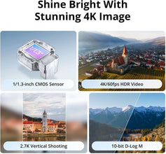 DJI Flip Drone 4K UHD Camera for Adults 3-Axis Gimbal Stabilization, 13km Video Transmission, Palm Takeoff, Auto Return, 31-Min Flight Time MOIAT Certified-UAE Version with Official Warranty Support