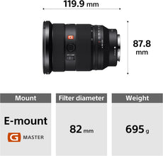 Sony FE 24-70mm F2.8 GM II, E-Mount Full Frame New Generation F2.8 G Master Zoom Lens, Black, SEL2470GM2
