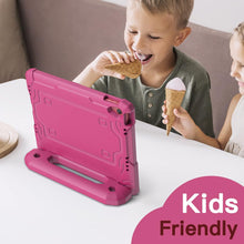 JETech Kids Case for iPad (A16) 11th/10th Generation (2025/2022) with Built-in Screen Protector, Shockproof Full-Body Handle Stand Tablet Protective Cover (Plum)