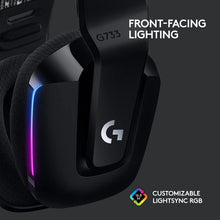 Logitech G Logitech G733 LIGHTSPEED Wireless Gaming Headset with suspension headband, LIGHTSYNC RGB, Blue VO!CE mic technology and PRO-G audio drivers - Black