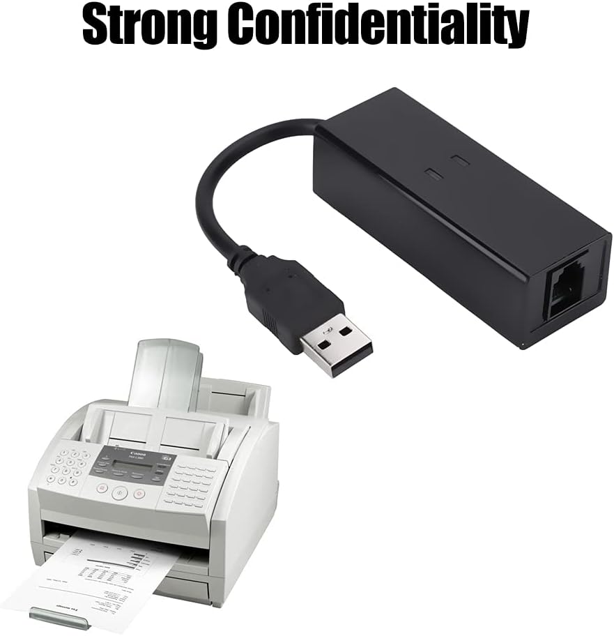 Wendry USB2.0 56K Fax Modem,External Hardware Dial Up V.92 Modem,USB Data Modem,Voice Fax Data Modem/Dongle/Adapter,Computer/Laptop Fax Modem,for Windows 98 SE/ME/2000/XP/Vista/Win 7