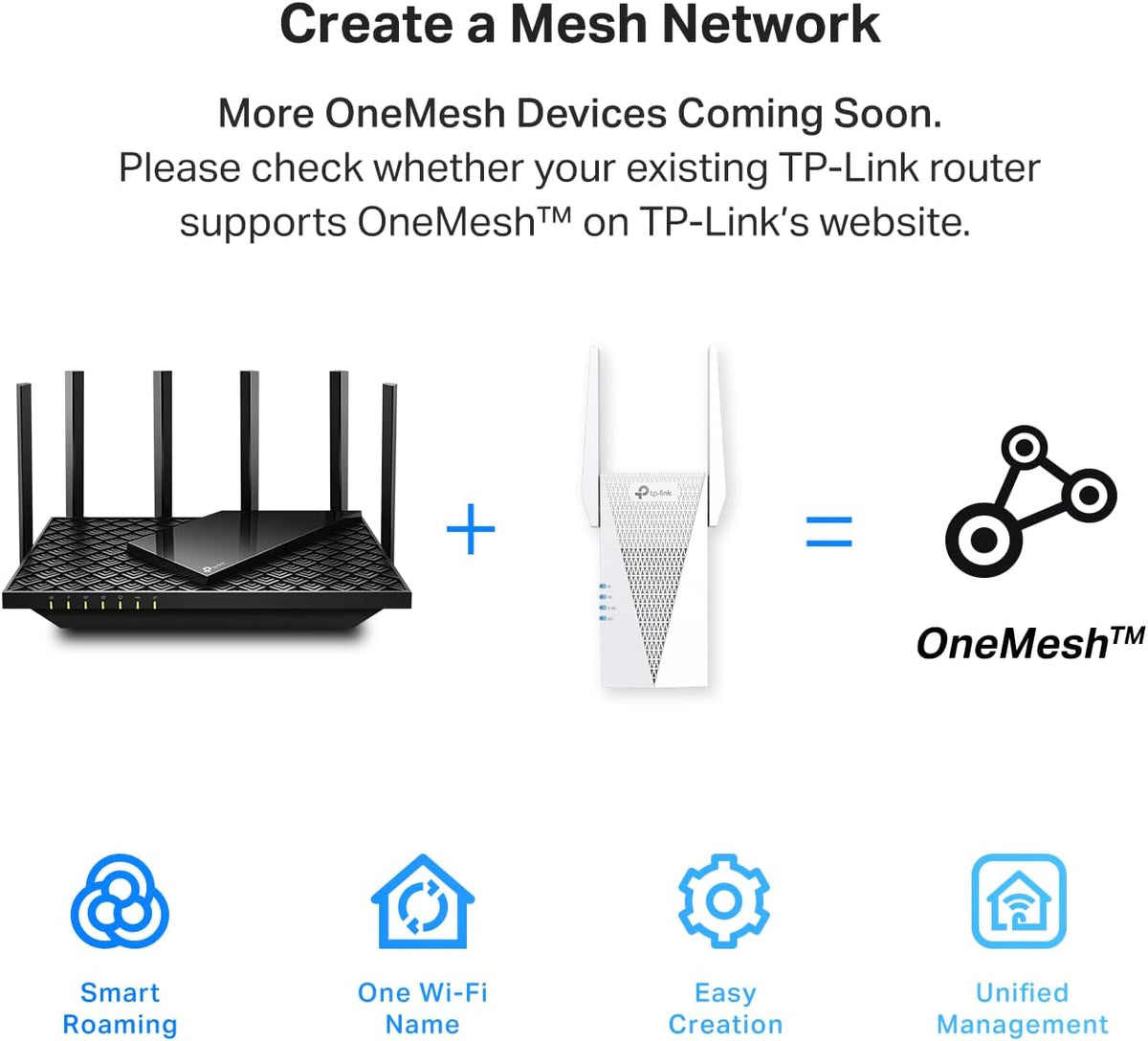 TP-Link AX3000 WiFi 6 Range Extender Signal Booster for Home(RE715X), Dual Band WiFi Repeater, Internet Extender with Gigabit Ethernet Port, Access Point, APP Setup, OneMesh Compatible