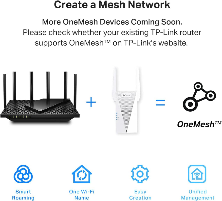 TP-Link AX3000 WiFi 6 Range Extender Signal Booster for Home(RE715X), Dual Band WiFi Repeater, Internet Extender