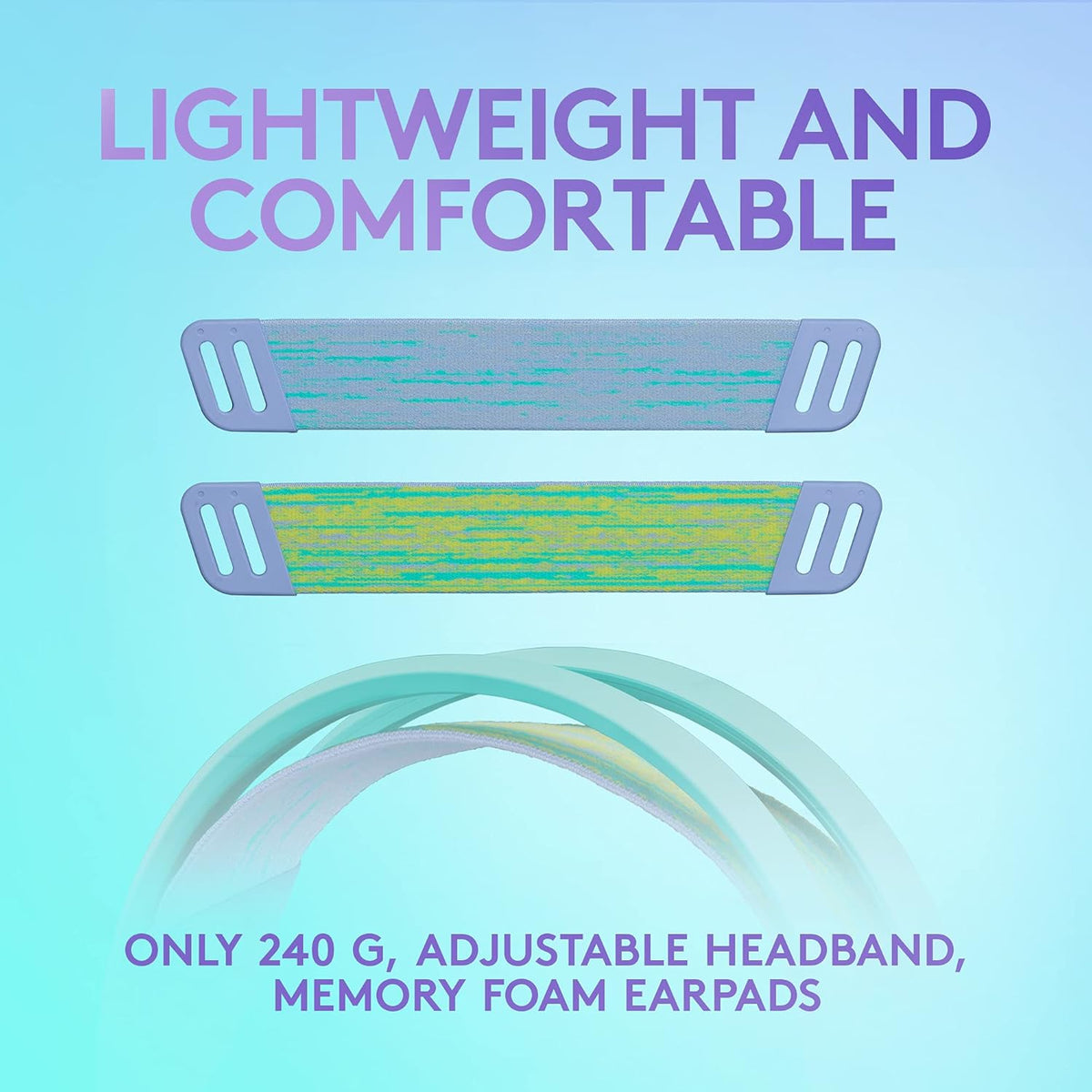 Logitech G Logitech G335 Wired Gaming Headset, with Microphone, 3.5mm Audio Jack, Comfortable Memory Foam Earpads, Lightweight, Compatible with PC, PlayStation, Xbox, Nintendo Switch - Mint