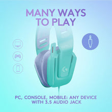 Logitech G Logitech G335 Wired Gaming Headset, with Microphone, 3.5mm Audio Jack, Comfortable Memory Foam Earpads, Lightweight, Compatible with PC, PlayStation, Xbox, Nintendo Switch - Mint