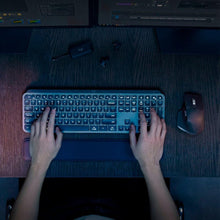 Logitech MX Keys S Combo - Performance Wireless Keyboard and Mouse with Wrist Rest