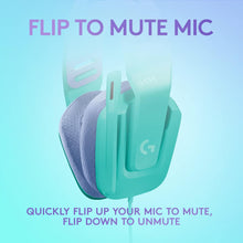 Logitech G Logitech G335 Wired Gaming Headset, with Microphone, 3.5mm Audio Jack, Comfortable Memory Foam Earpads, Lightweight, Compatible with PC, PlayStation, Xbox, Nintendo Switch - Mint