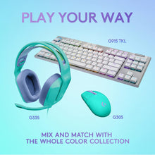 Logitech G Logitech G335 Wired Gaming Headset, with Microphone, 3.5mm Audio Jack, Comfortable Memory Foam Earpads, Lightweight, Compatible with PC, PlayStation, Xbox, Nintendo Switch - Mint