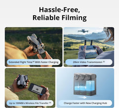 DJI Mini 5 Pro Fly More Combo Plus, DJI RC 2, 1-Inch CMOS, Obstacle Sensing, ActiveTrack 360°, 225° Gimbal Rotation, Extended Battery LifeMOIAT Certified, UAE Version, Official Warranty Support