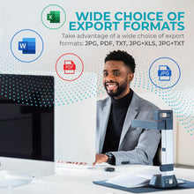 IRIScan Laptop Desk and A4 Document Scanner - v6: Letter, Free PDF Editor, Portable Scanner, Book Scanner, 8MP, Win Mac