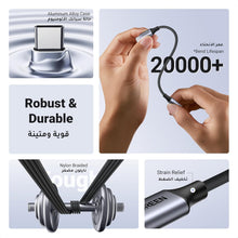 UGREEN USB C to 3.5mm Adapter iPhone 16 Headphones Adapter DAC USB C to Aux 3.5 mm to Type C Jack With Braided Compatible with iPhone 16 Series iPad Pro Galaxy S22 S23 Ultra(Grey)