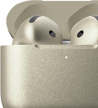 MERLIN CRAFT CUSTOMISED BOLD APPLE AIRPODS 4 ANC WIRELESS EARBUDS, BLUETOOTH HEADPHONES, PERSONALIZED SPATIAL AUDIO, WATER RESISTANT,NOISE CANCELLATION, USB-C CASE, H2 CHIP (NATURAL TITANIUM)