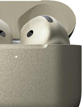 MERLIN CRAFT CUSTOMISED BOLD APPLE AIRPODS 4 ANC WIRELESS EARBUDS, BLUETOOTH HEADPHONES, PERSONALIZED SPATIAL AUDIO, WATER RESISTANT,NOISE CANCELLATION, USB-C CASE, H2 CHIP (NATURAL TITANIUM)