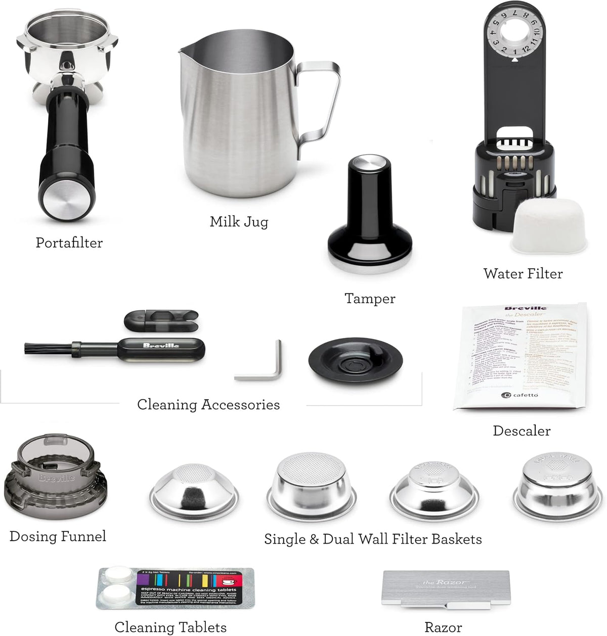 Breville Barista Express Espresso Machine, Black Sesame, BES870BKS ( International Version )