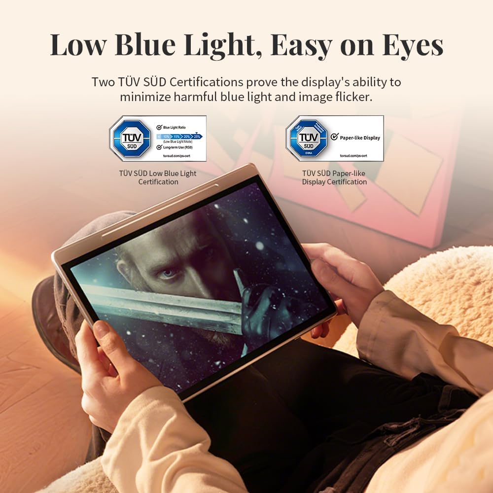 XPPen 3 in 1 Color Digital Notebook 10.95'' Paper Note Taking Tablet with 16384 Pressure Levels Battey-Free X3 Pro Pencil 2 Magnetic Folio 6+128GB Magic Note Pad for Writing/Reading/Meeting/Study