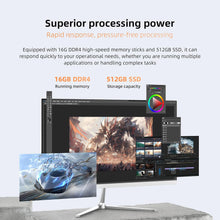 All-in-One Desktop,All-in-one Desktop pc,Intel Quad-Core N5095 Processor,16GB RAM, 512GB SSD, Dual-Band WiFi 2.4/5.0Ghz & Bluetooth 4.2, Windows 11, Includes Keyboard and Mouse Set