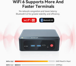 Beelink SER5 Pro Mini PC, AMD Ryzen 7 5850U (8C/16T,Up to 4.3GHz) 32GB DDR4 500GB M.2 PCIe3.0 SSD Mini Desktop Computer Support 4K Triple Display/DP/HDMI/Type-C/WiFi 6/BT5.2