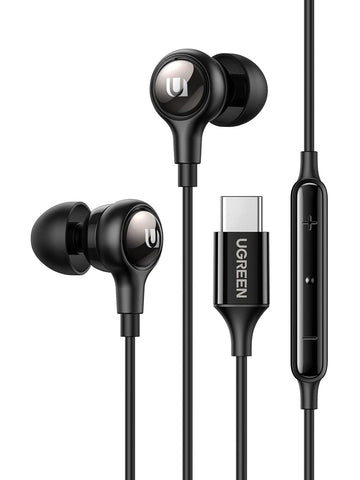 UGREEN Type C Earphones, MFi Certified In-ear Headphones with Microphone USB C Wired Earphones, Button Control, Compatible for iPhone 16 Pro Max/Plus/Pro/16, Samsung S25/S24/S23/S22 Ultra, Redmi Note