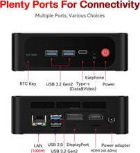 Beelink SER5 Pro Mini PC, AMD Ryzen 7 5850U (8C/16T,Up to 4.3GHz) 32GB DDR4 500GB M.2 PCIe3.0 SSD Mini Desktop Computer Support 4K Triple Display/DP/HDMI/Type-C/WiFi 6/BT5.2