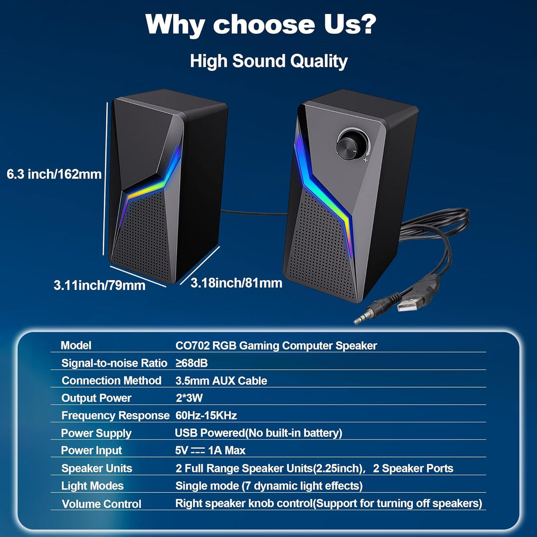 TERRIFI Computer Speakers