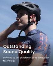 SHOKZ OpenRun Wireless Bone Conduction Headphones, Open-Ear Bluetooth Earphones with Mic, Waterproof Sports Headset with 8H Playtime for Running Workout (Solar Red)