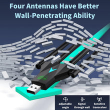 Lullaxx USB WiFi Adapter, 1300Mbps 5dbi Dual Band WiFi Receiver 802.11 Dongle 5Ghz/2.4Ghz Antenna Wireless Network External Receiverfor Desktop PC Laptop Tablet, Supports Windows XP/7/8/10, Mac OS X