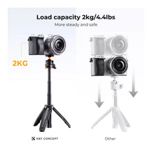 Mini Selfie Stick Tripod Dubai | K&F KF09.128V3, 360° Ball Head & Bluetooth Remote [حامل سيلفي مدمج]