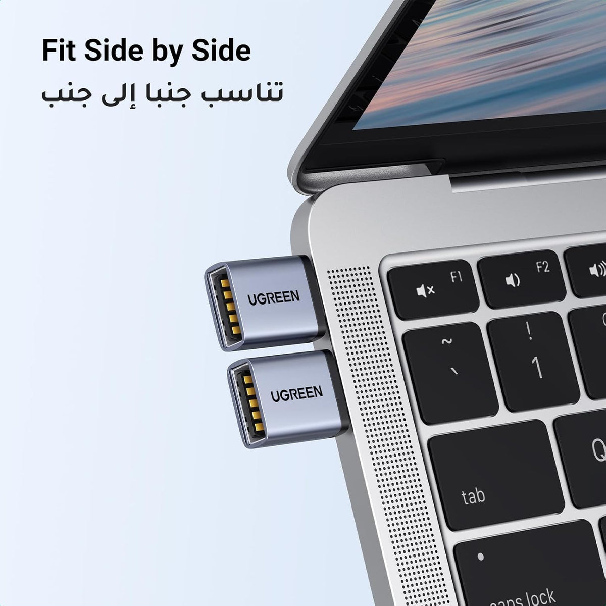 UGREEN USB to USB C Adapter (2Pcs) 10Gbps Transfer Type C to A 3.0 OTG Adapter C Converter Compatible for Samsung S24 Ultra Series, iPhone 15 16 Pro Max, iPad, MacBook, Tablets, Earphone