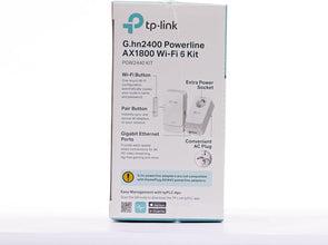 TP-Link PGW2440 KIT, G.hn2400 Powerline AX1800 Wi-Fi 6 Kit