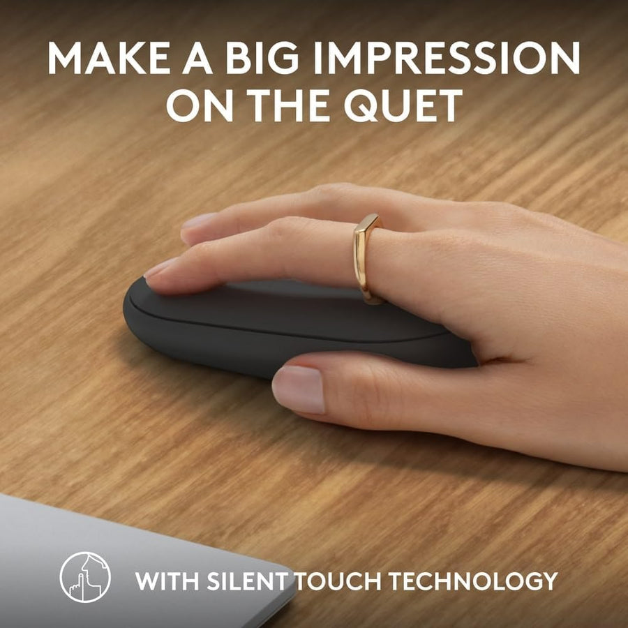 Logitech Pebble Mouse 2 M350s Slim Bluetooth Wireless Mouse