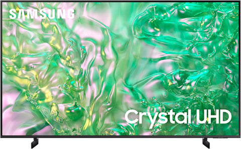 Samsung 55 Inch Crystal UHD TV, DU8000, 4K, Dynamic Crystal Color, AirSlim Design, Samsung Knox Security, Samsung TV Plus, Tizen Smart TV, UA55DU8000UXZN (2024 - UAE Version)