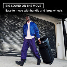 Sony ULT Tower 10 Bluetooth Karaoke Party Speaker with Powerful Bass, 360° Sound and Party Lights, Included Wireless Microphone – New