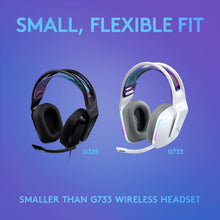 Logitech G335 Wired Gaming Headset, With Microphone, 3.5mm Audio Jack, Comfortable Memory Foam Earpads, Lightweight, Compatible With Pc, Playstation, Xbox, Nintendo Switch - Black