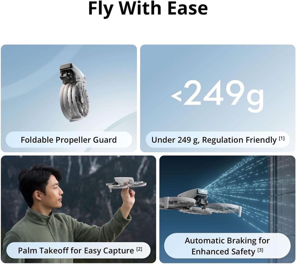DJI Flip With RC 2 Screen Remote Controller, Follow Me Drone With 4K UHD Camera for Adults, Under 249 g, 3-Axis Gimbal Stabilization, 13km Video Transmission