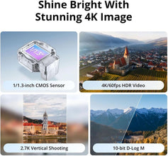 DJI Flip With RC 2 Screen Remote Controller, Follow Me Drone With 4K UHD Camera for Adults, Under 249 g, 3-Axis Gimbal Stabilization, 13km Video Transmission, UAE Version, Official Warranty Support